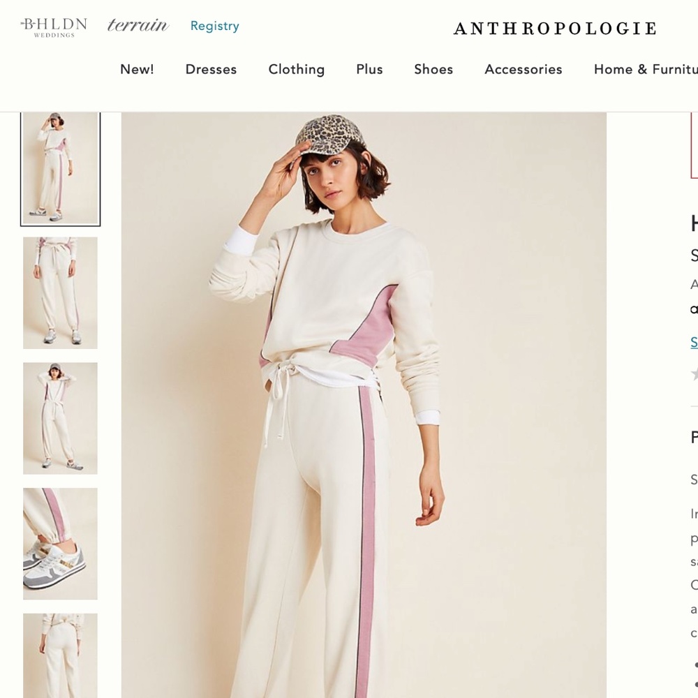 Anthropologie Fleece Sweatpants